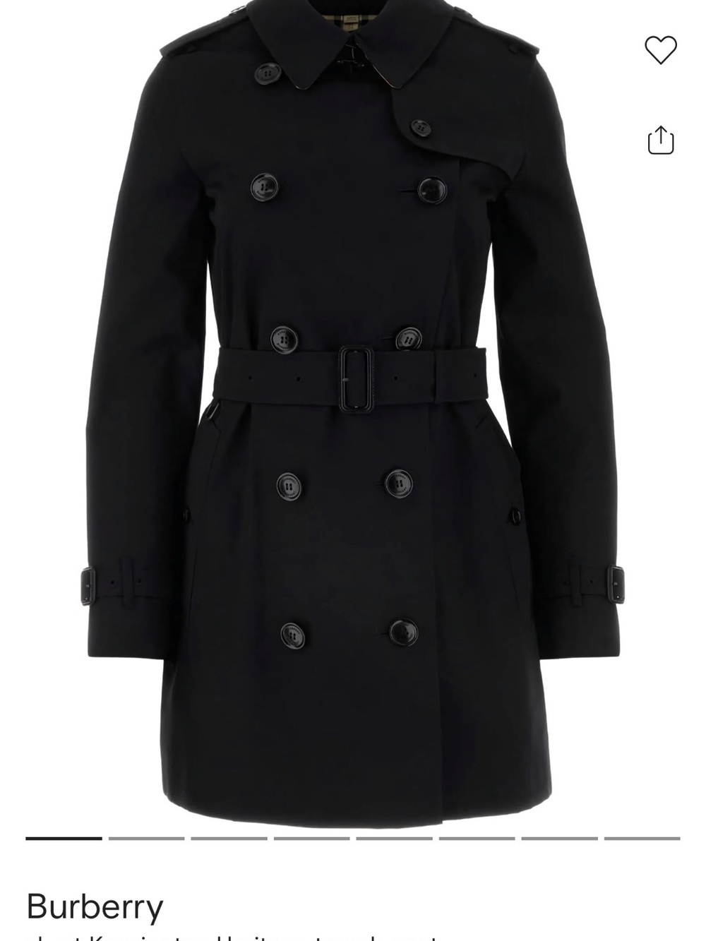 Burberry short Kensington Heritage trench coat